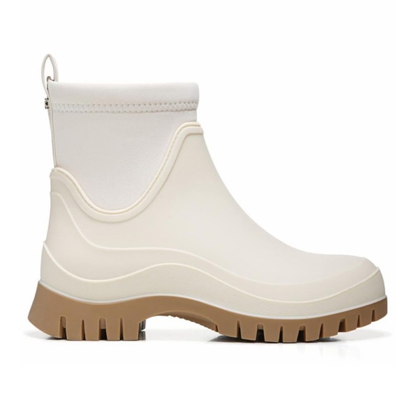 ✨NEW!✨Sam Edelman Louisa Modern Ivory Rubber/Neoprene Rain Boots - Picture 2 of 8